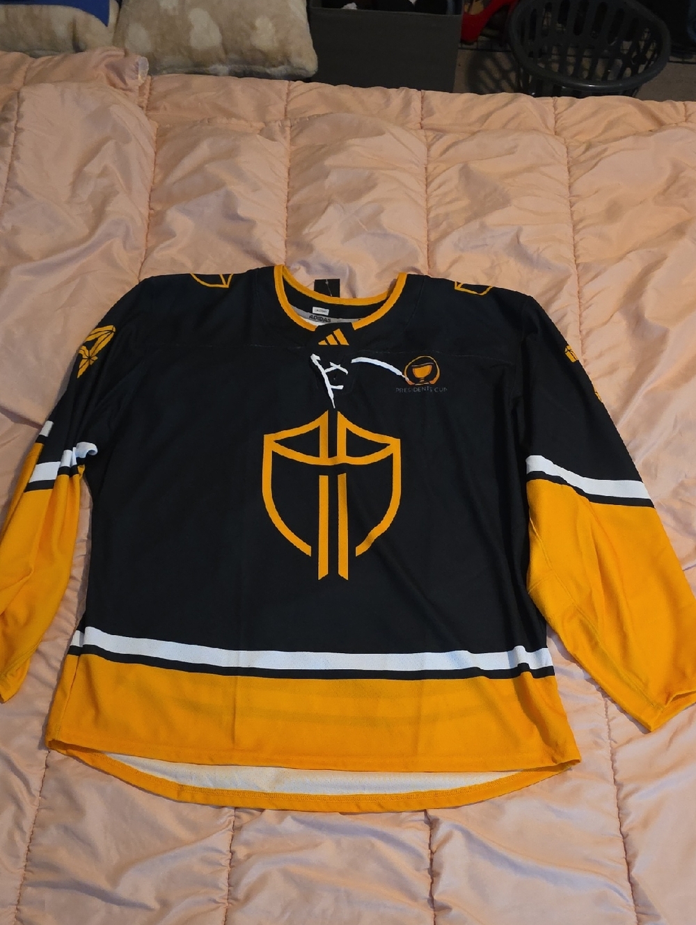 adidas Black and Gold Men’s Hockey Jersey, Vegas Golden Knights